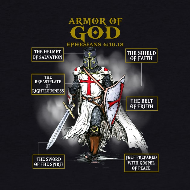 Armor Of God Christian T Shirt by Nifty T Shirts